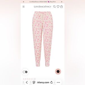 NWT Love shack fancy. Lolana sweatpants Sterling Dusk Medium